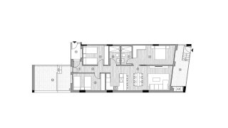 Apartment floor plan, 3 bedrooms in ALEGRIA 25 No. 6