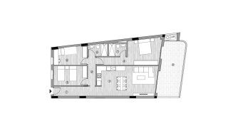 Apartment floor plan, 3 bedrooms in ALEGRIA 25 No. 7